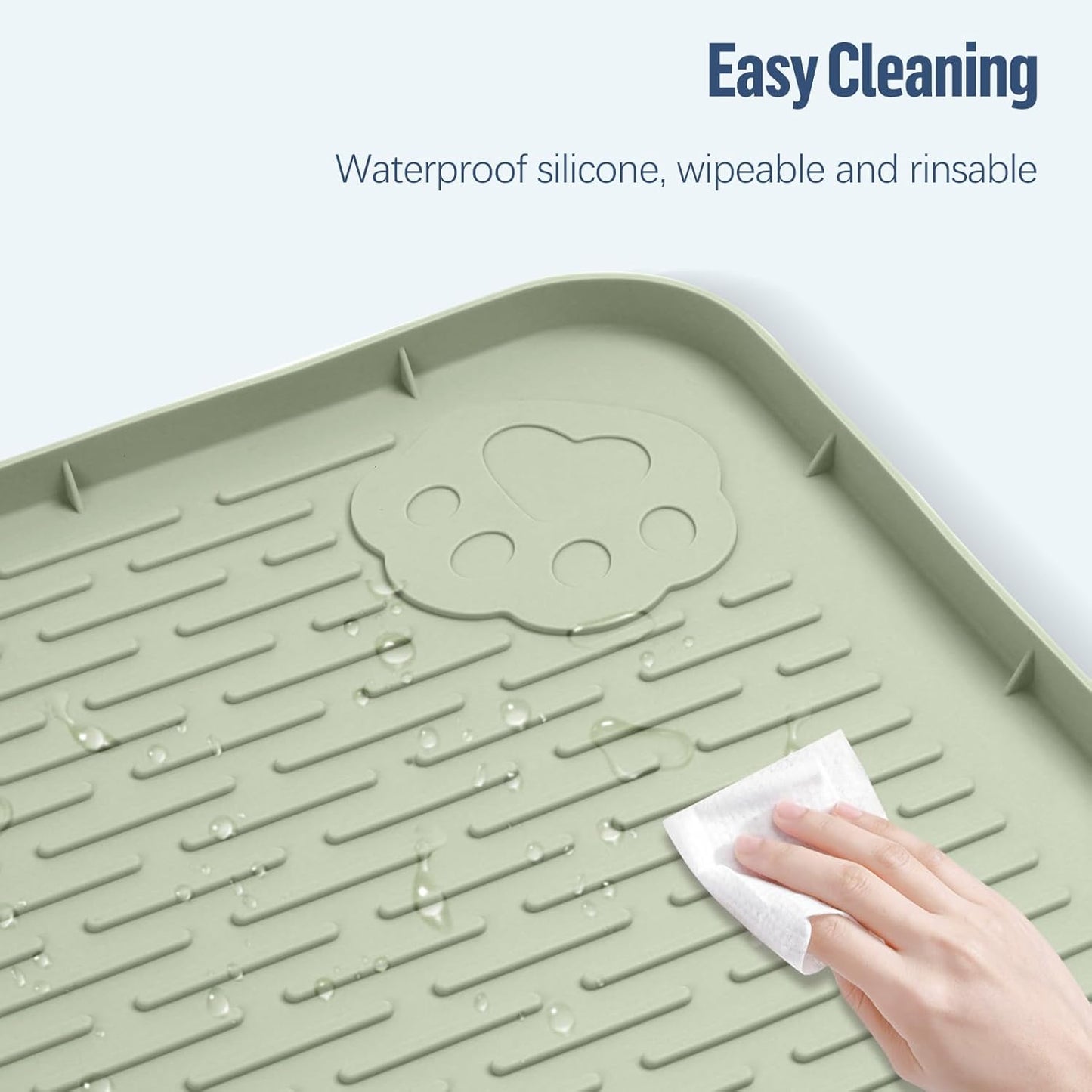 Green Silicone Pee Pad Holder for Dogs