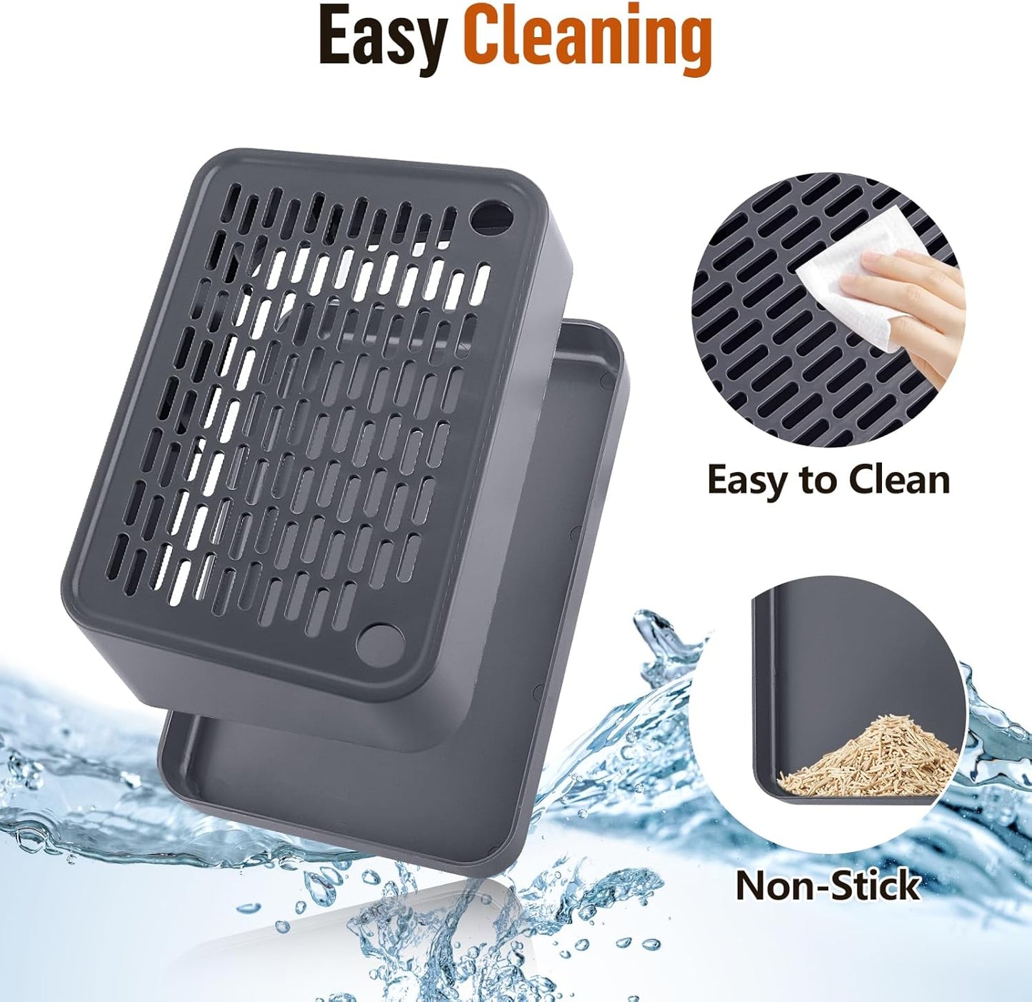 Dark Gray Cat Litter Box Ramp Litter Box Step