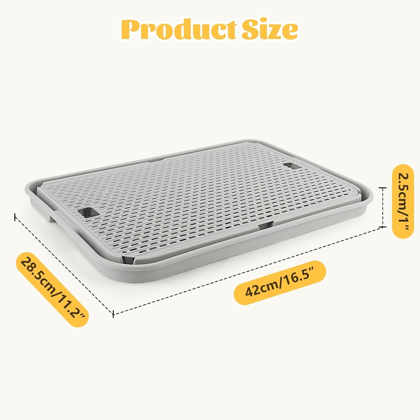 Light Gray Litter Box Step