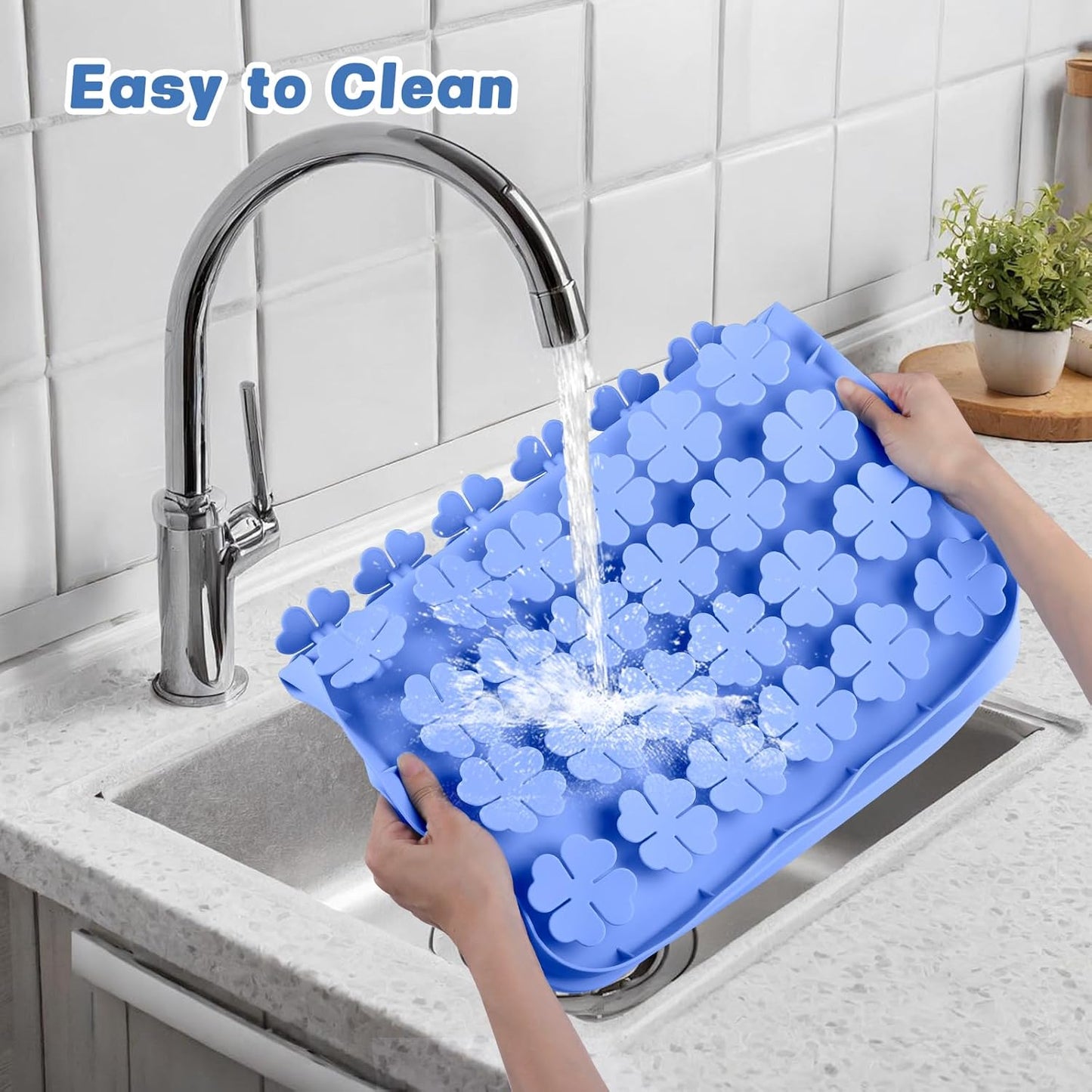 Blue Large Silicone Snuffle Mat Dog Lick Mat