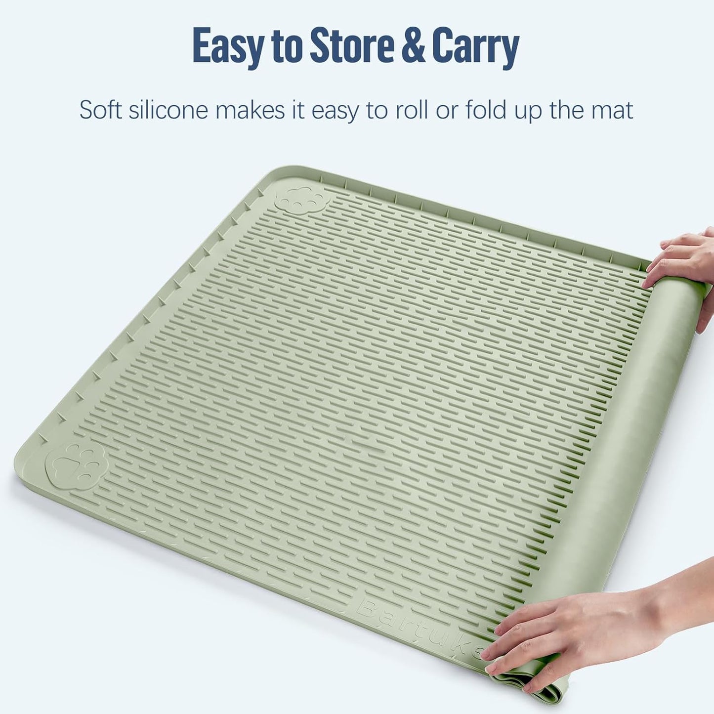 Green Silicone Pee Pad Holder for Dogs