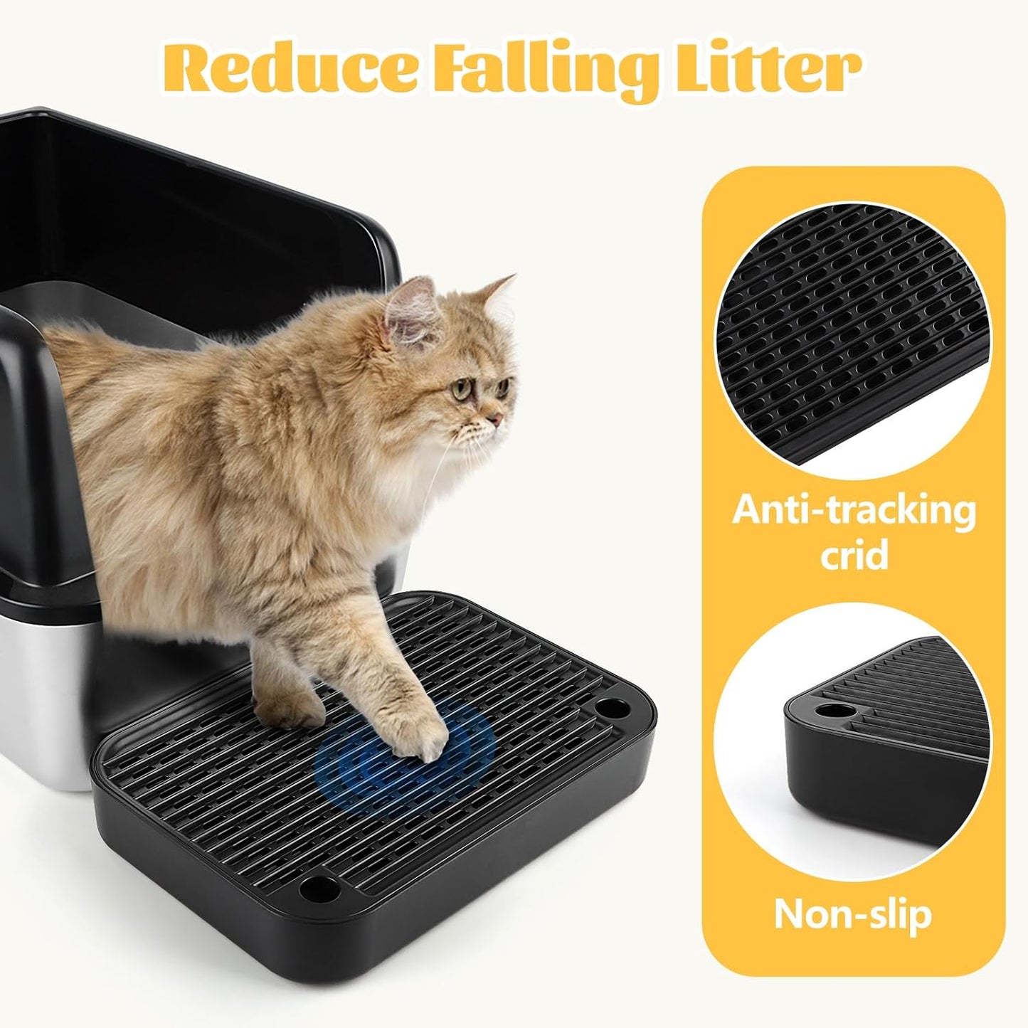 Black Litter Box Step Cat Step