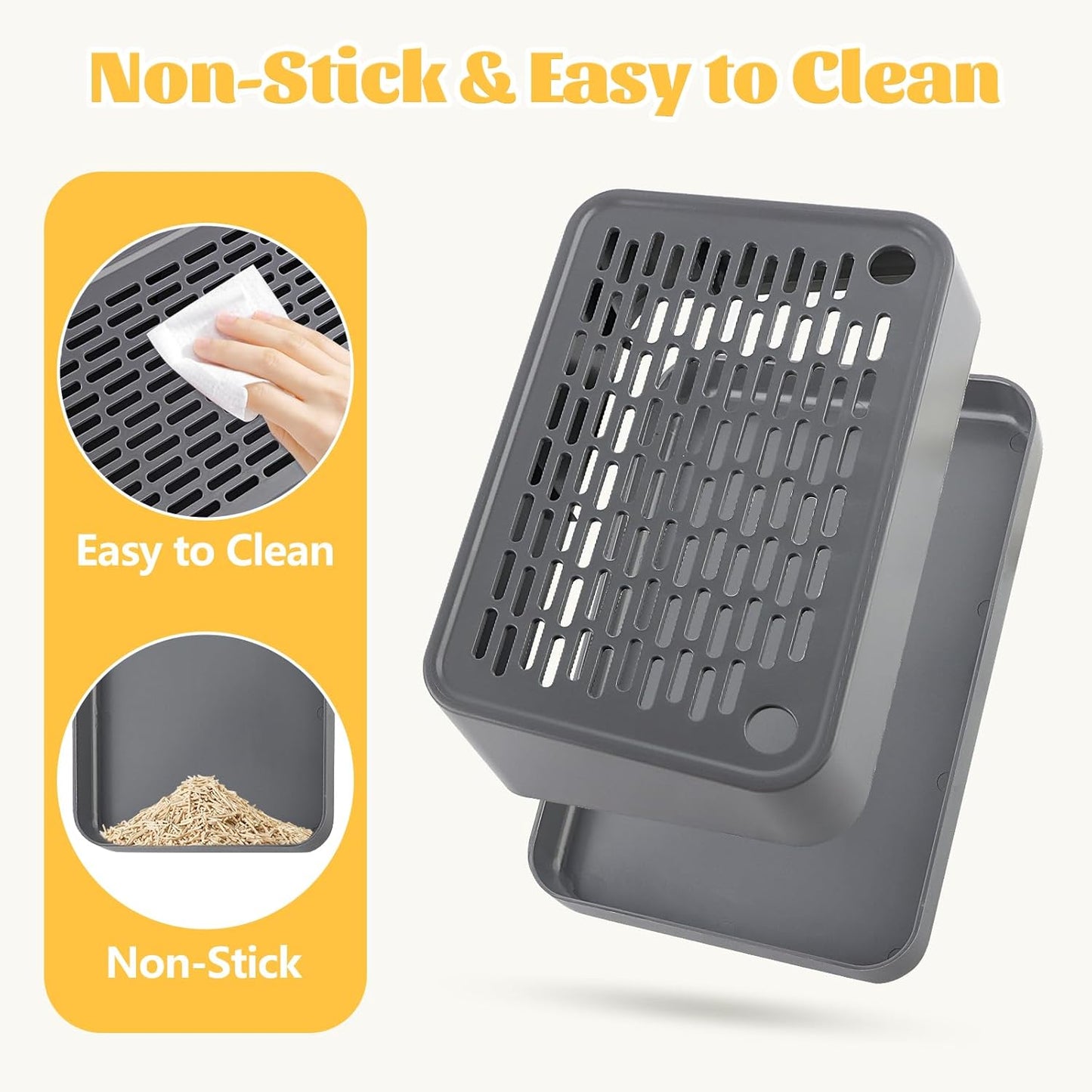 Dark Gray Ramp Litter Box Step