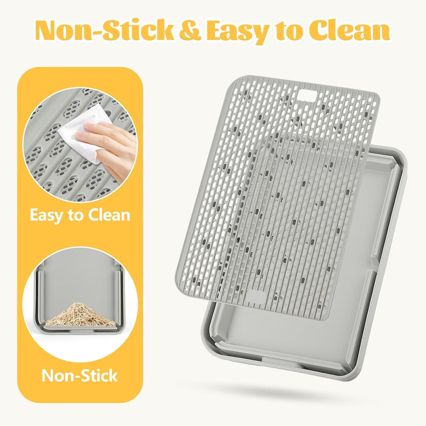 Light Gray Litter Box Step