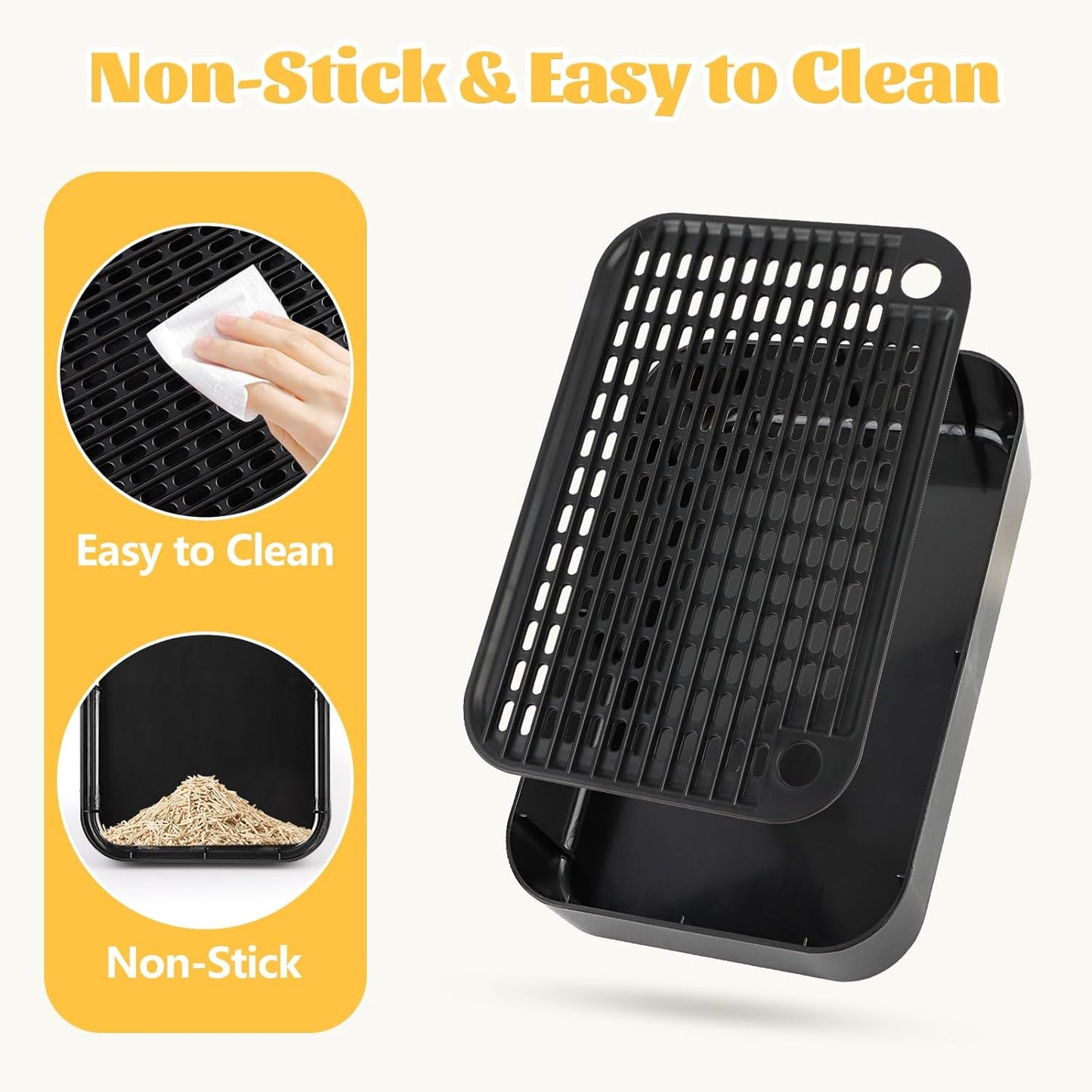 Black Litter Box Step Cat Step