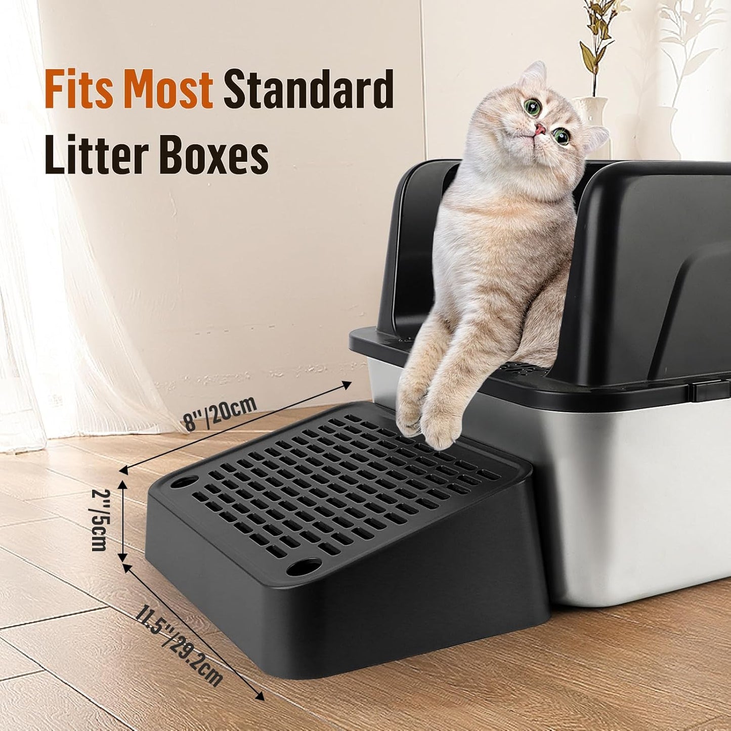Black Cat Litter Box Ramp Litter Box Step