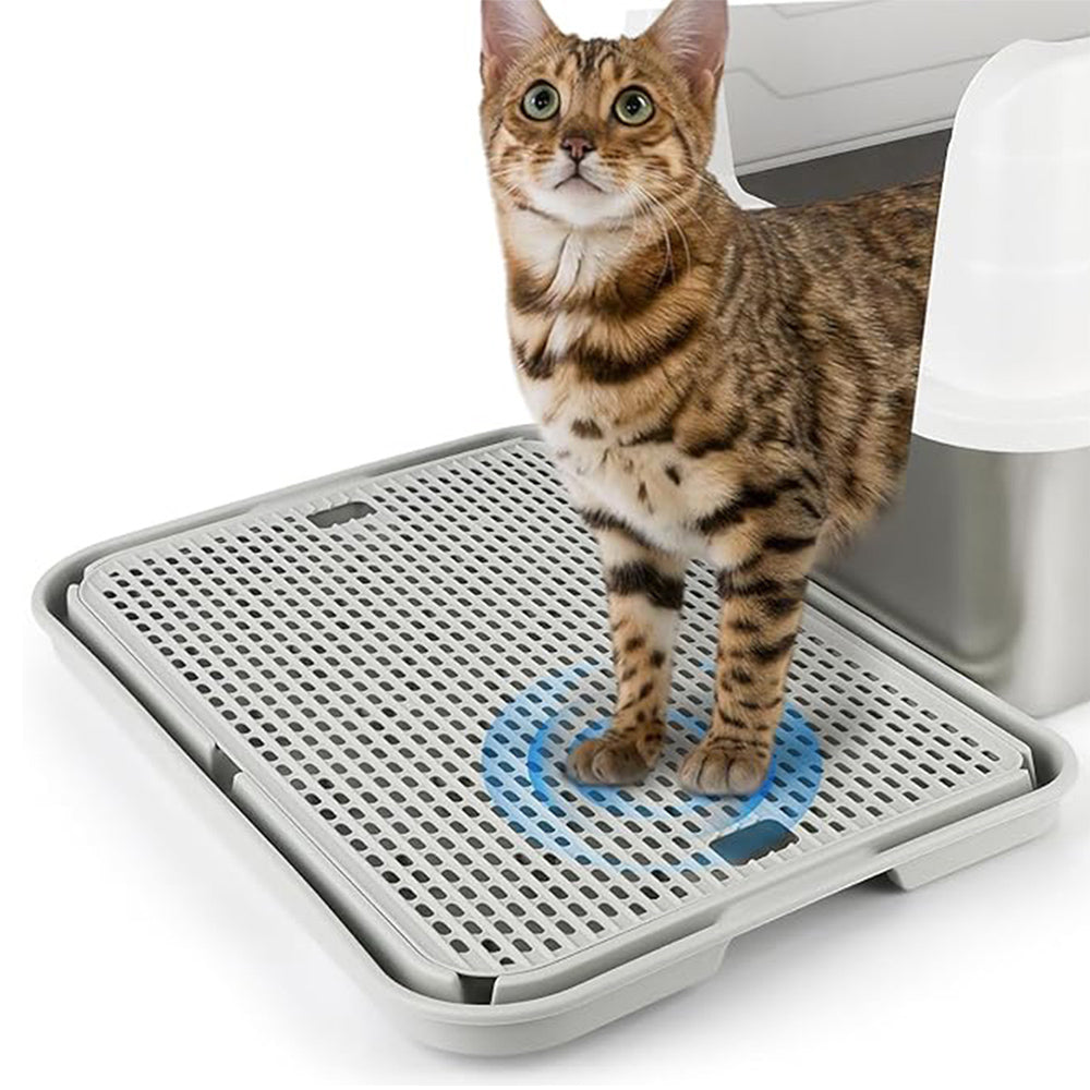 Light Gray Litter Box Step