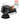 XXXL Black Fully Enclosed Stainless Steel Litter Box with Step