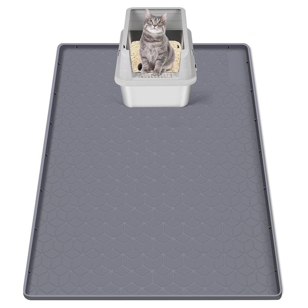 33.8" x 22" Rhombus Silicone Mat Litter Trapping Mat
