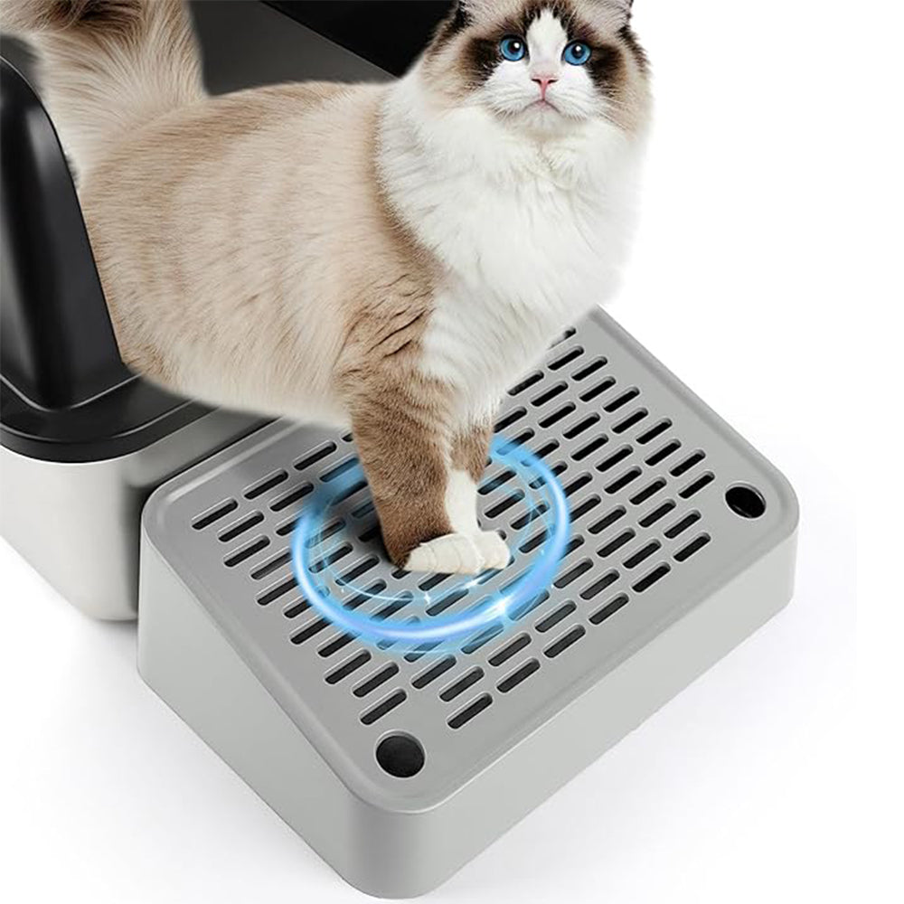 Light Gray Cat Litter Box Ramp Litter Box Step