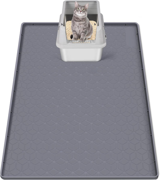 33.8" x 22" Rhombus Silicone Mat Litter Trapping Mat
