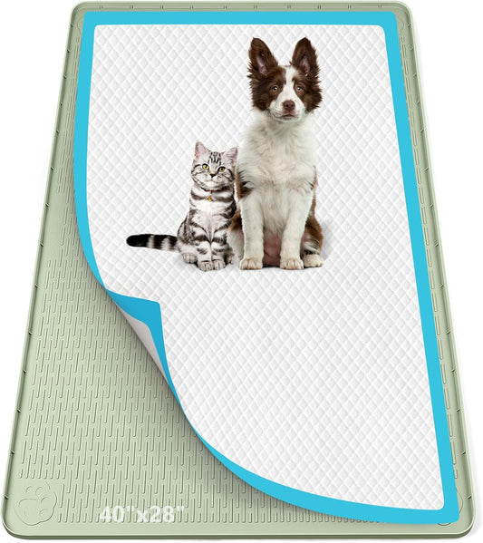 Green Silicone Pee Pad Holder for Dogs