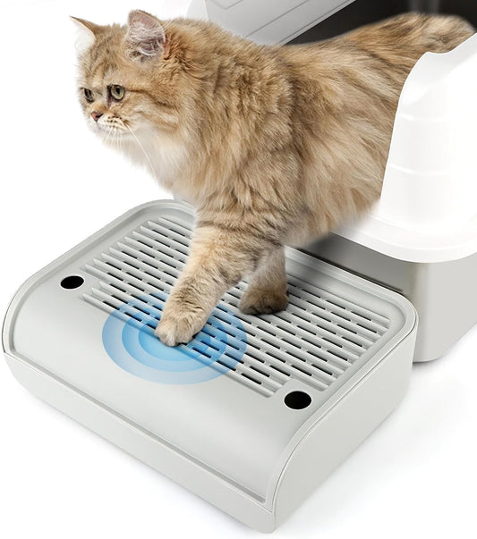 Light Gray Ramp Litter Box Step