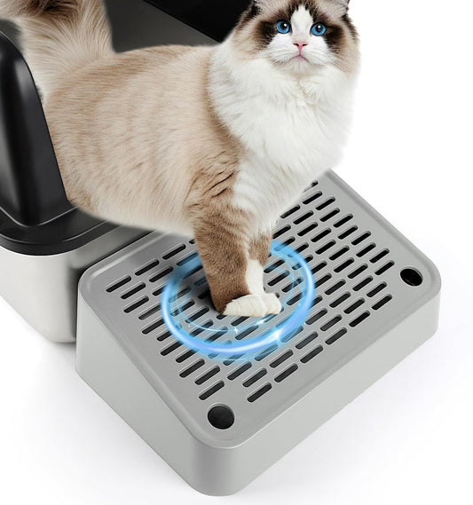 Light Gray Cat Litter Box Ramp Litter Box Step