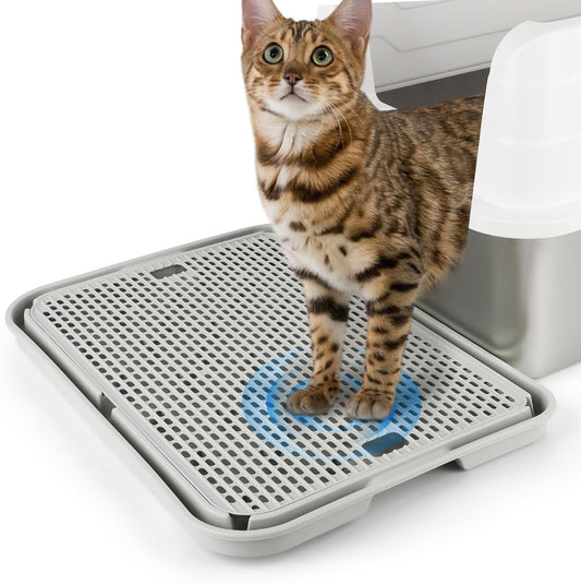Light Gray Litter Box Step