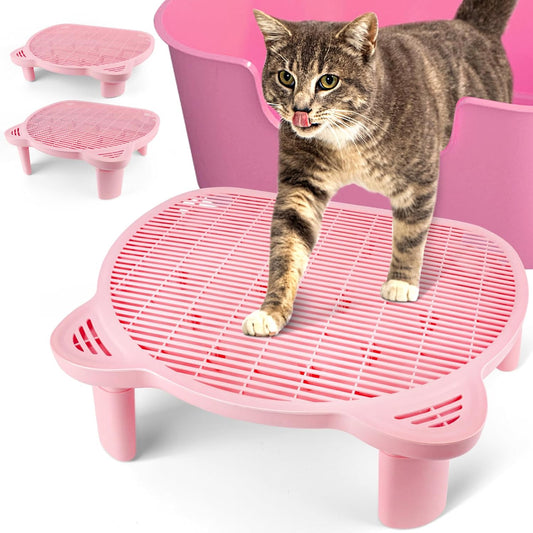 Pink Adjustable Cat Ramp Litter Box Step
