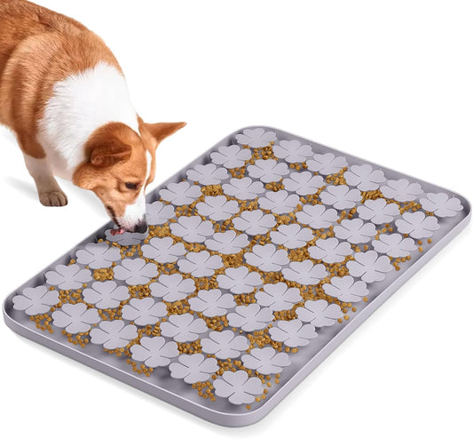 Gray Large Silicone Snuffle Mat Dog Lick Mat