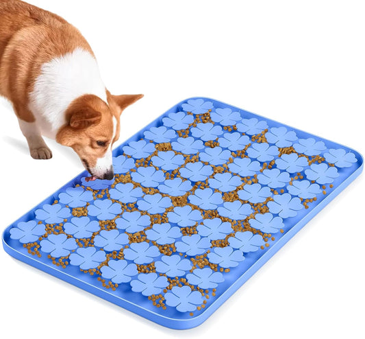 Blue Large Silicone Snuffle Mat Dog Lick Mat