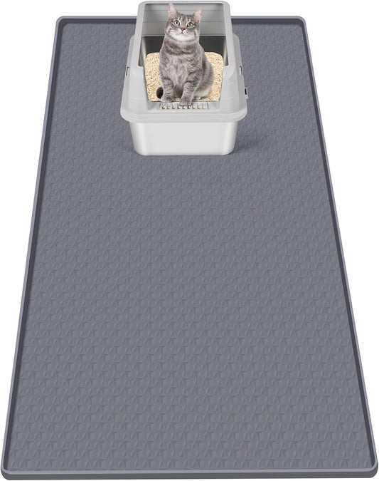 51" x 25.6" Diamond Silicone Mat Litter Trapping Mat