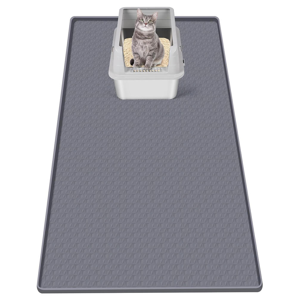 51" x 25.6" Diamond Silicone Mat Litter Trapping Mat