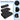 Extra Large Adjustable 3-Step Cat Litter Box Ramp with Filter-Black