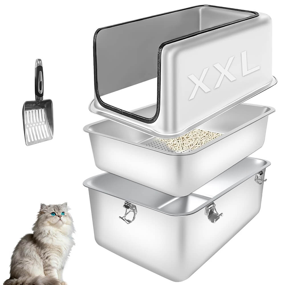 XXL Semi Enclosed Removable Metal Litter Box