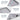 Bone Pattern Silicone Cat Litter Mat 40" x 28" Cat Mat for Litter Box - Light Grey