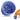 4.8"x3.7" Silicone Dog Slow Feeder Lick Bowl with Strong Suction-Blue