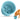 4.8"x3.7" Silicone Dog Slow Feeder Lick Bowl with Strong Suction-Cyan