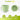 4.8"x3.7" Silicone Dog Slow Feeder Lick Bowl with Strong Suction-Green