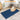 51" x 25.6" Navy Blue Diamond Silicone Mat Litter Trapping Mat