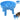 Silicone Slow Feeder Cat Bowl with Detachable Stand-Blue